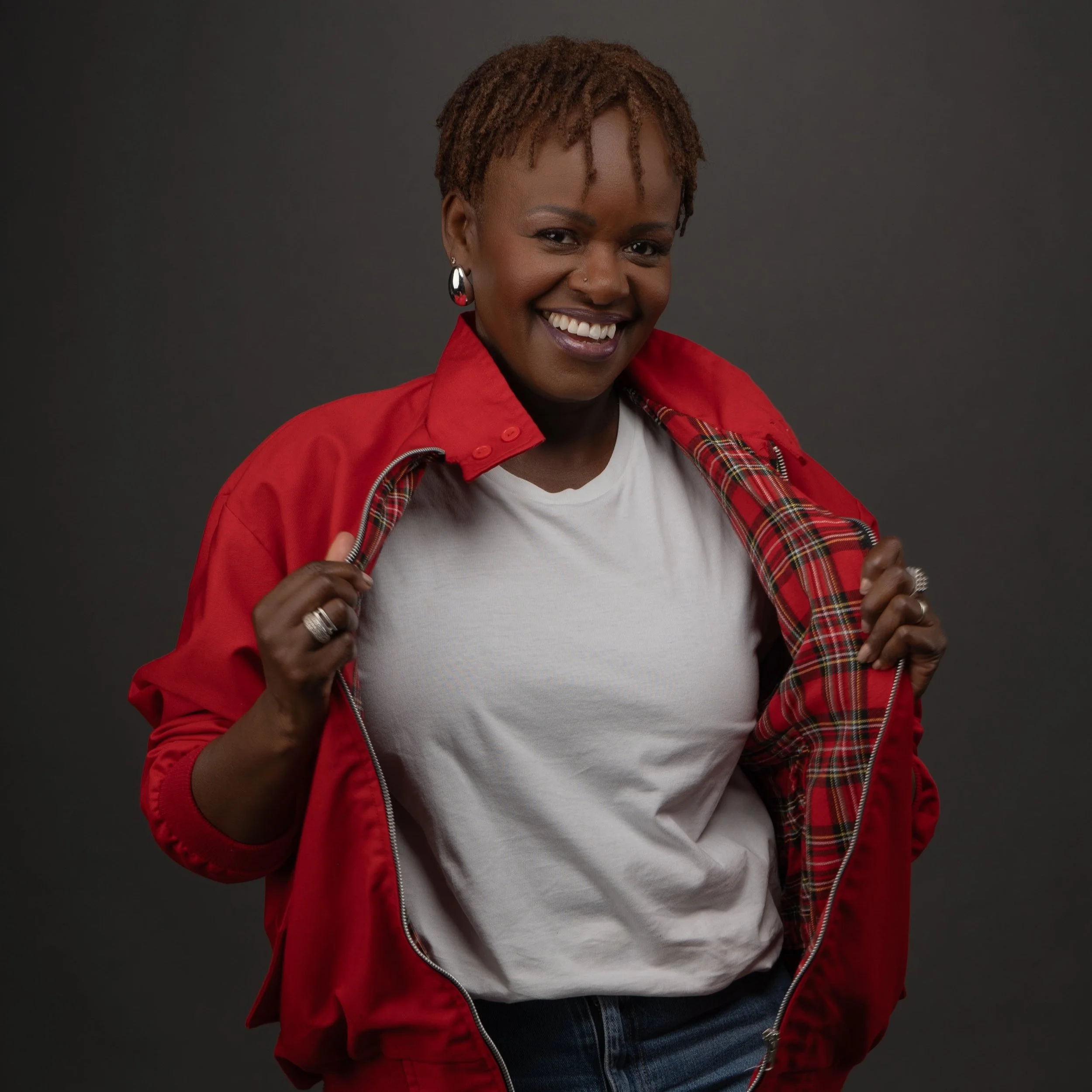Elaine+Simpson+Red+Jacket+-+